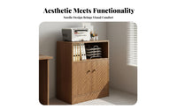 Floor Standing Printer Cabinet Multi-Functional Movable File Organizer Cart Space Saving Small Office Cupboard for Study Room, Reception Area, School