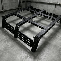 Truck Cargo Rack Structure Slotted Side Panels Pickup Bed Cargo Rack Open Frame Raised Structure