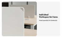 Workspace Separator Adjustable Desk Screen Clamp Anti-Fall Barrier Clamp-on Desk Baffle Easy to Install Privacy Panel No Drilling Required for distant Workers, Receptionists, Retail Employees, accessibleplanPlan Workareas, School, Library