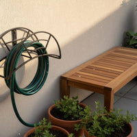 Space-Saving Wall-Mounted Hose Rack Weather Resistant Garden Hose Hanger Rustproof for Yard, Garage