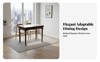 Folding Dining Set Foldable Design Gateleg Table with Storable Chairs