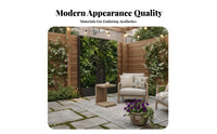 4 Pieces 4-Piece Sofa and Armchair Group Thick pads Patio Seating robustDuty Frame Removable pad slipcovers for Garden, Deck