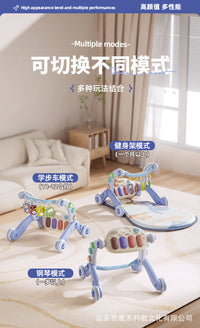 Multifunctional Baby Walker with Music and Toys