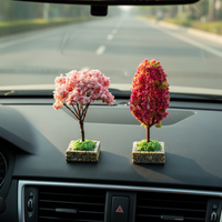 Miniature Artificial Tree Car Dashboard Decoration