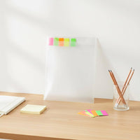 Clear File Bag Lightweight Transparent Document Pouch Waterproof Clear Envelope for Study