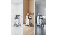 Salon Cart with Drawers Sturdy Rolling Salon Cart Beauty Trolley for Nail Technicians