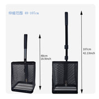 Adjustable Tennis Ball Picker with Mesh Basket Ergonomic Tennis Ball Collector with Detachable Basket Sturdy Easy to Use for Players, Coaches