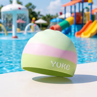 Waterproof Silicone Swim Cap Comfortable Kids Swim Cap Flexible Swimwear Stretchy for Pool