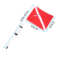 Weighted Base Diver down Flag Buoy Buoyant Diver down Flag High Visibility Floating Diving Marker Tear-Resistant-Resistant Material for Divers, Sea, Lake
