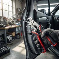 Stainless Steel Car Trim Removal Tool Labor-Saving Design Auto Clip Removal Plier Ergonomic Handle Car Panel Clip Remover Non-Slip Grip for Mechanics, DIY Enthusiasts, Garage