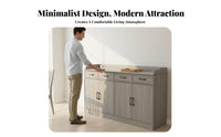 Buffet Cabinet with Storage Console Cabinet Freestanding Pantry Cabinet Kitchen Storage Cabinet Scratch-resistant Finish Suitable for Home Dining Room Living Room