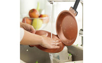 Non-Stick Double-Sided Pan Easy to Clean Folding Omelette Pan Even Heating Cookware Dishwasher Safe for Breakfast