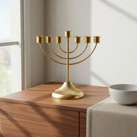 7 Arm Candelabra Electroplated Finish 7 Head Candle Holder European Style Table Centerpiece Candelabra for Wedding, Party, Mantelpiece