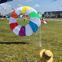 Hand-Pulled Ground Kite Foldable and Portable Frameless Soft Kite Vibrant Colors