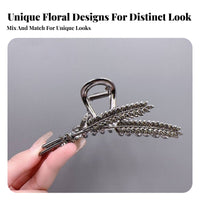 Flower Design Hair Fastener Premium Feel Flower Hair Fastener Distinctive Design Strong Hold for Trend Lovers, Hairstyling