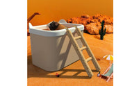 Hamster Sand Bath Box Versatile-Versatile Design Hamster Washroom with Ladder Multi-Functional Enclosed Sand Container
