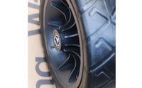 Polyurethane Wheel with Hub Treaded Spoked Wheel with Tire Heavy-Duty for Carts, Strollers