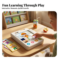 Viewing Window Color Matching Game Plastic Case Dress-up Game Tabletop Family Play Carry Tab