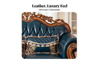 Navy Chesterfield Couch Luxury Design Tufted 3-Seater Chesterfield traditional design Sofa for Interior Designers, Homeowners, Lounge Area, Office, Bedroom