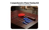 6 Pieces Piano Tuning Hammer and Mute Kit Felt Temperament Strip for Beginners