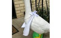 Porch Goose Wing Accessory Ideal Gift Goose Statue Costume Wide Application White Textile for Lawn, Outdoor, Yard