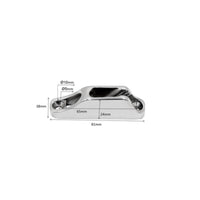 Jam Cleat 316 Stainless Steel Line Locking Cleat Heavy Duty Rope Jammer for Sailors, Sailboat
