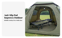 600D Oxford Cloth Adjustable Camping Cot Metal Frame Reclining Camping Cot Round Support Feet
