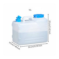 Food Grade PE Water Container Leak Resistant Water Jug with Faucet Easy to Clean for Car Travel