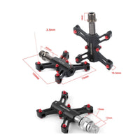 Aluminum Alloy Quick-Release Pedals Sealed Bearings Flat Platform Pedals CNC-Machined Quick-Release Pedal Cutout Slots