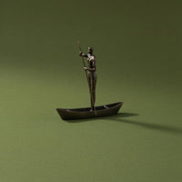 Rowing Ornament Cast Aluminum Rowing Boat Ornament House Decoration