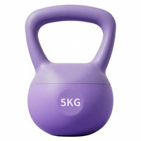 Floor Friendly Soft Kettlebell Comfortable Grip Glute Training Weight Shock-Proof Base Sand Filled Weight Odorless for Women, Beginners, Men, Home, Workout, Gym