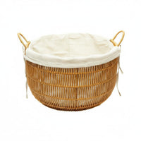 Waterproof Woven Plastic Laundry Basket Sturdy Woven Laundry Basket Ventilated Design Imitation Rattan Storage Bin Handwoven for Bathroom, Bedroom, Living Room