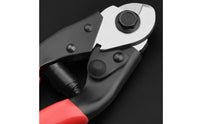 Black Metal Head Manual Wire Rope Cutter Red Handles Coil-Assisted-Loaded Wire Cutter