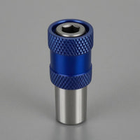 Hex Shank Chuck Adapter Knurled Grip Drill-to-Hex Adapter Power Tool Part Metal Cylindrical