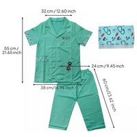 Child's Physician Costume Educational Children's Nurse Uniform Animal Doctor Scrubs for Preschoolers, Little Ones, Halloween