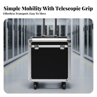 Lid-Accessibleableing Gear Container Telescoping Handhold Portable Tool Chest sturdyDuty Construction for Repairmen, Handymen, While Transiting