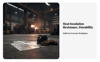 Aluminum Foil Apron Spill-Resistant Heat Resistant Apron Retardant Work Smock for Foundry Workers, Welders, Smelting, Metal Joining