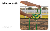 Cow Halter leading Rope Set Heavy Duty Adjustable Cattle Halter Breakaway Design Nylon Cattle Headgear for Farmers, Veterinarians, Farm, Ranch