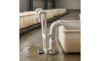Pond Water Pusher Rigid Vertical Tube System Red Outlet Control for Aquaculture Workers