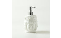Decorative Buddha Head Dispenser Tabletop Dispenser with Pump for Vanity