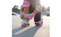 6 Pieces Shock Resistant Children's Skating Safety Gear Shock Absorbing Kids Knee Elbow Wrist Guards Set Adjustable Straps Kids Safety Gear Set Multisport Use for Toddlers, Skateboarding, Scootering, Cycling