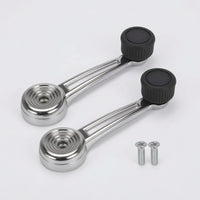 Window Crank Handle Metal Window Crank with Knob Black Hardware for Truck Owners, Vehicle Interior Repair