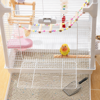 Budgie Cage Litter, 2.27kg Granular Mineral Cage Bedding with Spoon, Highly Absorbent Odor Control for Avian Companions