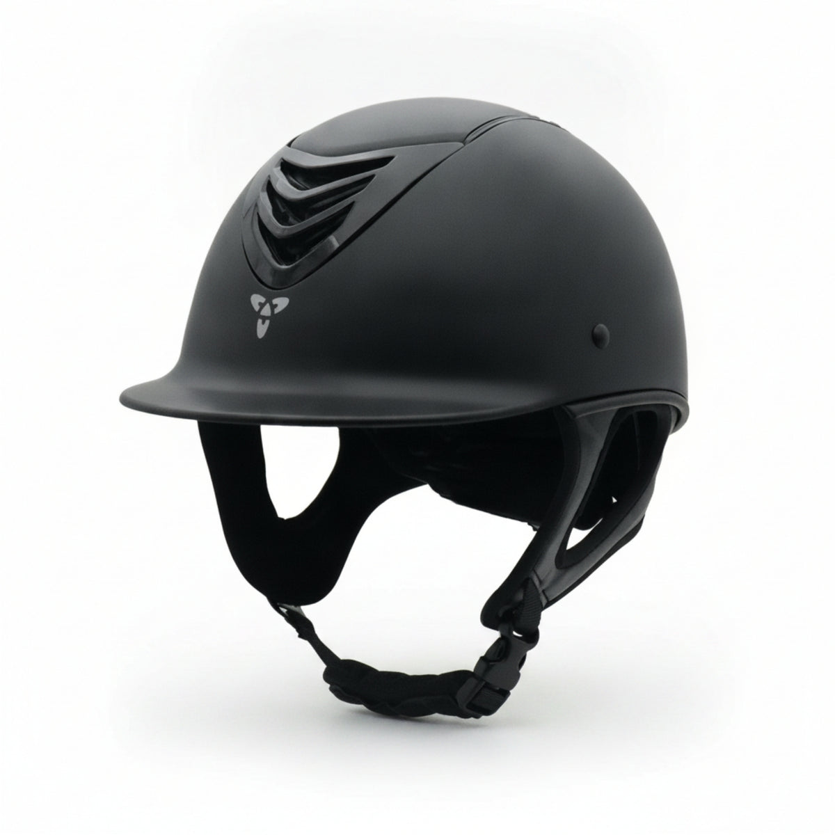 Equestrian Riding Helmet Matte Riding Helmet with Chin Strap Ventilated Adjustable for Equestrians, Stables