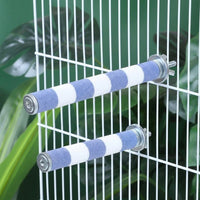 Parrot Perch Grinding Rod Bird Stand, Stainless Steel Pet Bird Perch for Parrot Grooming, Straight Bar for Budgie Foot Care and Exercise