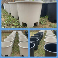 Extra Large Planter and Flower Pots, PP Material Outdoor Planters, Simple Style Water Saving Balcony Planter for Outdoor Plants, 1 Pack