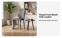 Modern Design Upholstered Slim-Leg Seat Minimalist Design Dining Chair Soft Upholstery Home Furniture Ergonomic Backrest for Restaurant Owners, Homeowners, Interior Decorators, Living Room, Kitchen