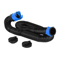 Flexible RV Sewage Hose with End Caps Corrugated RV Sewer Hose Sturdy Kit Rugged for Motorhome