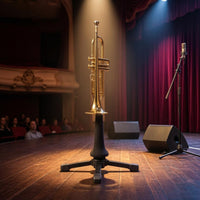 Padded Wind Instrument Stand Tripod Base Floor Standing Instrument Stand Rubber Feet Musical Gear Upright