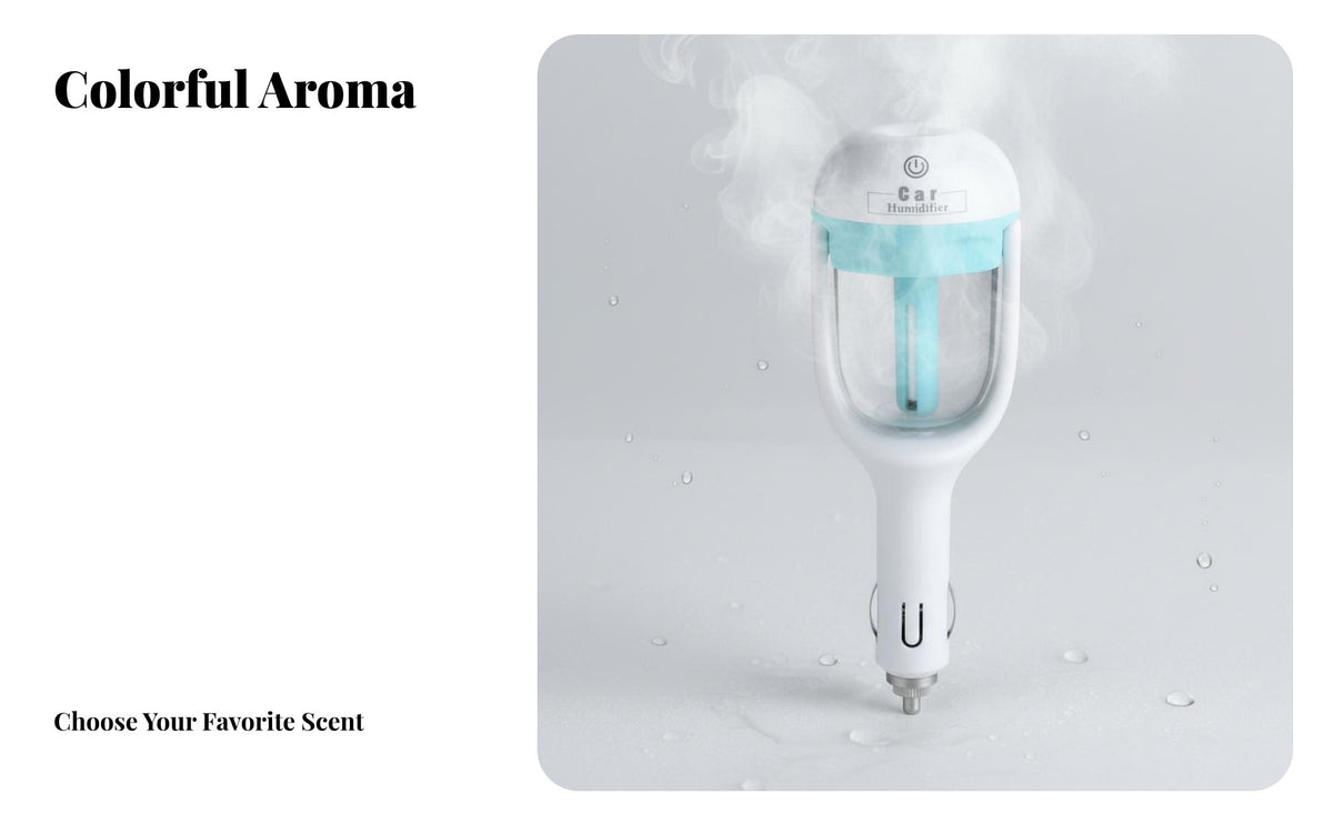Car Humidifier Mini Car Aroma Dispenser Quiet Performance for Travel